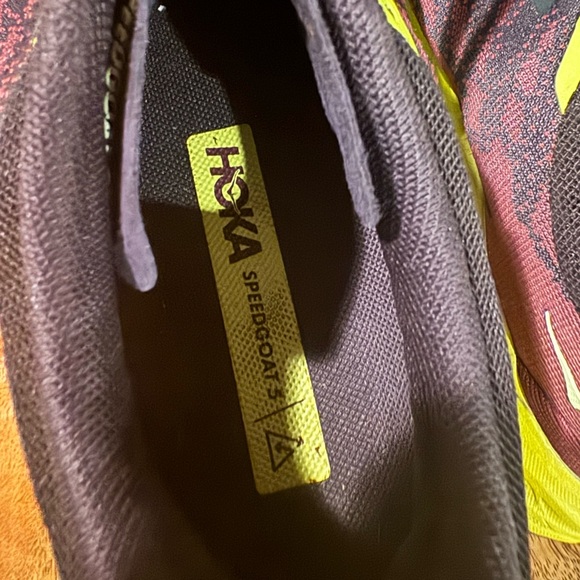 Hoka One One Speedgoat 5 Women’s Size 8 Blue/Primrose 1123158 💎EUC Worn ONLY 3 X - Picture 7 of 8